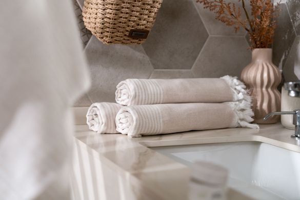 ARDESTO Полотенце SPA 90х170см, 100% хлопок, мокко