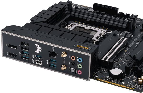 ASUS Материнcька плата TUF GAMING B760M-PLUS WIFI D4 s1700 B760 4xDDR4 M.2 HDMI DP Wi-Fi BT mATX 90MB1DG0-M0EAY0 фото
