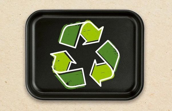 Tefal Форма для запікання La Recyclee, прямокутна, 19x25см, алюміній, чорний J5700553 фото