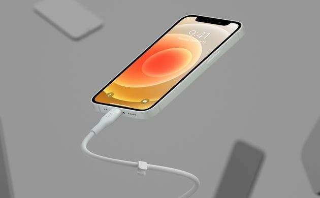 Belkin Кабель USB-A - Lightning силиконовый, с клипсой, 1м, белый CAA008BT1MWH фото