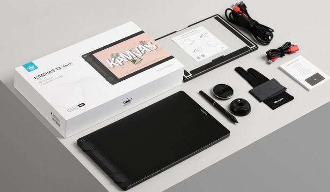 Huion Графический монитор 13,3" Kamvas 13 G3, DP, USB-C, черный GS1333 фото