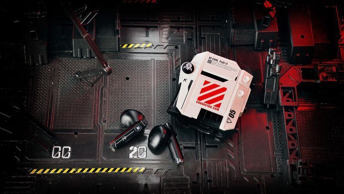 GravaStar Навушники TWS Sirius P5, BT 5.2, IPX4, Defense Mecha GRAVASTARP5_MECHA_WHT_V2 фото