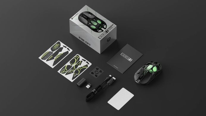 GravaStar Мышь Mercury X, BT/WL/USB-A, RGB, чорний GSX_BLK фото