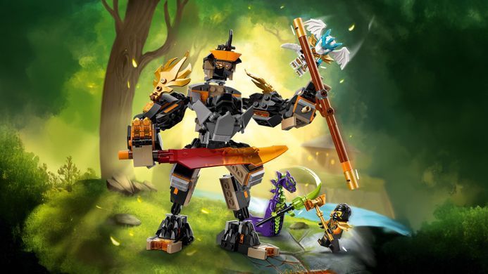 LEGO Конструктор LEGO Ninjago Робот Коула для місії і Дракон Зейн 71854 фото