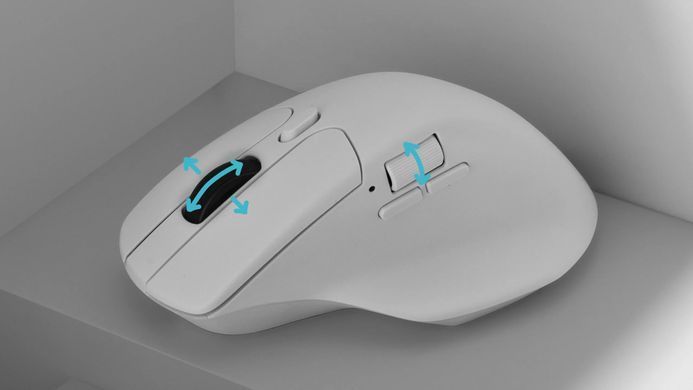 Keychron Миша M6 BT/WL/USB-A/USB-C, білий M6-A3 фото