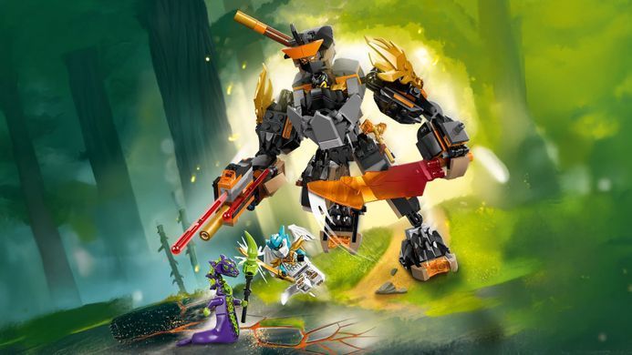 LEGO Конструктор LEGO Ninjago Робот Коула для місії і Дракон Зейн 71854 фото
