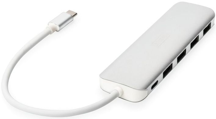 Digitus Концентратор USB Type-C, 4xUSB 3.0 + функція зарядного пристрою DA-70242-1 фото
