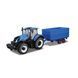 Автомодель серии Farm - ТРАКТОР NEW HOLLAND с прицепом 1 - магазин Coolbaba Toys