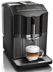 Кофемашина Siemens, 1.4л, зерно+мол., автомат.капуч, LED-дисплей, авторецептов -5, черный TI355209RW фото