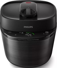Мультиварка-скороварка PHILIPS All-in-One Cooker, 1000Вт, чаша-5л, кнопкове керування, пластик, чорний HD2151/40 фото