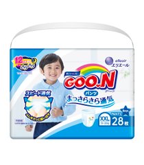 Трусики-підгузки GOO.N для хлопчиків 13-25кг (розмір BigBig (XXL), 28 шт) - купити в інтернет-магазині Coolbaba Toys