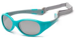 Дитячі сонцезахисні окуляри Koolsun KS-FLAG003 бірюзово-сірі серії Flex (Розмір: 3+) - купити в інтернет-магазині Coolbaba Toys
