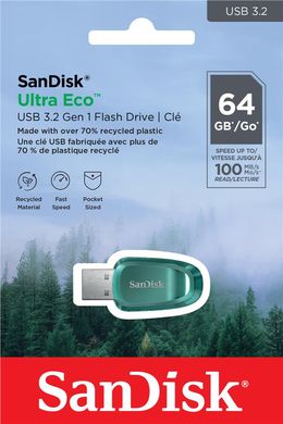 Накопичувач SanDisk 64GB USB 3.2 Type-A Ultra Eco SDCZ96-064G-G46 фото