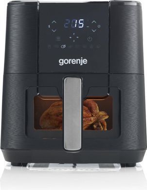 Gorenje Мультипіч 1350Вт, чаша-5.4л, сенсорне управл., 8 авто. программ, пластик+метал, чорний AF1350DWB фото