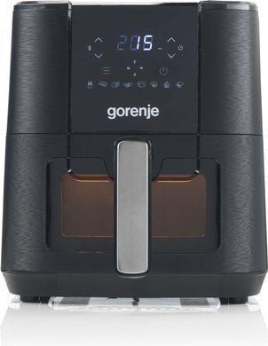 Gorenje Мультипіч 1350Вт, чаша-5.4л, сенсорне управл., 8 авто. программ, пластик+метал, чорний AF1350DWB фото