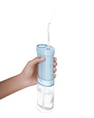 Philips Іригатор Philips портативний Sonicare Compact Flosser 1000, чаша 200 мл, складний, голубий HX3333/24 фото