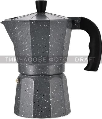 ARDESTO Гейзерна кавоварка Gemini Molise, 3 чашки, сірий, алюміній AR0803AGS фото