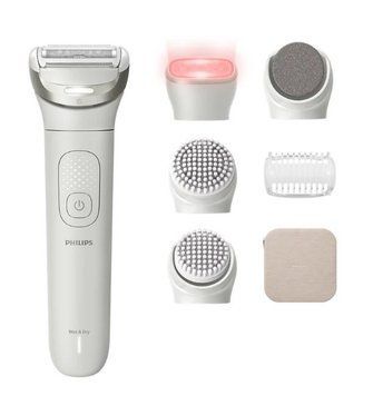 Philips Епілятор Philips Series 9900 дисковий, аккумул., пінцет.-32, волог.+сух., насадок-6, футляр, білий BRE748/00 фото