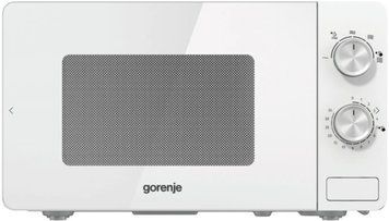 Gorenje Мікрохвильова піч, 20л, міх. управл., 800Вт, білий MO20E1W2 фото