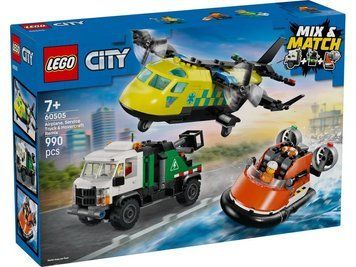 LEGO Конструктор LEGO City Ремікс літака, вантажівки та судна на повітряній подушці 60505- фото