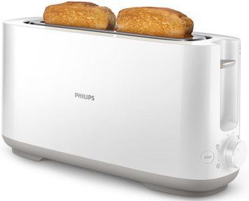 Philips Тостер Daily Collection, 1000Вт, пластик, 1 відділення, білий