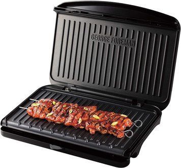 Russell Hobbs Гриль Foreman прижимной Fit Grill Large 2400Вт, темп. режимов-1, пластик, черный 25820-56 фото