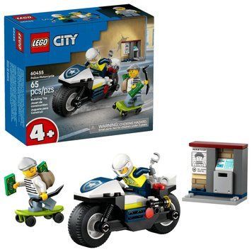 LEGO Конструктор LEGO City Переслідування на поліцейському мотоциклі 60455 фото