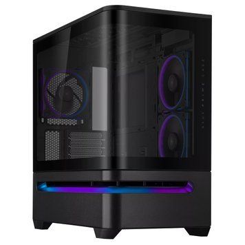 ASUS Корпус Prime AP202 Tempered Glas ARGB, без БЖ, 2xUSB3.2, 1xUSB Type-C, Tempered Glass side, mATX, чорний 90DC00P0-B19000 90DC00P0-B19000 фото