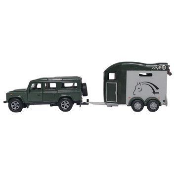 Игровой набор - LAND ROVER (с прицепом и фигурками лошадей) 520460.270 фото