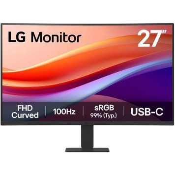 LG Монітор LG 27" 27U421A-B VA HDMI, USB-C, Audio, VA, 100Hz, sRGB 99%, CURVED 27U421A-B фото