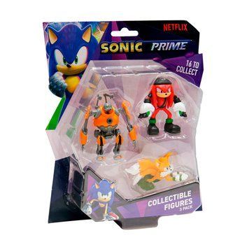 Набор игровых фигурок SONIC PRIME &ndash; ЭГГФОРСЕР, НАКЛЗ, ТЭЙЛЗ (3 фигурки, 6,5 cm) SON2020A фото