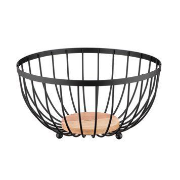 ARDESTO Кошик Midori 25х25х13см, металл, дерево, чорний AR0904B фото