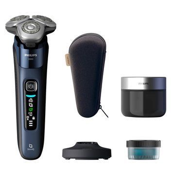 Philips Бритва електр. Series i9000 Prestige SkinIQ, бритв.головок-3, Li-Ion, сух.+волог., індикатор заряду, твердий чохол, синій X9003/30 фото