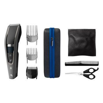 Philips Машинка для стриження Series 7000, акум., роторний мотор, насадок-3, кейс,ножиці, гребінець в компл, сталь, чорно-сірий HC7650/15 фото