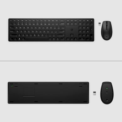 HP Комплект клавіатура та миша НР 650, WL, EN/UK, чорний 4R013AA фото