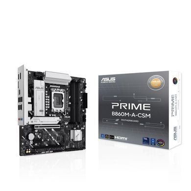 ASUS Материнcкая плата PRIME B860M-A-CSM s1851 B860 4xDDR5 M.2 DP HDMI mATX 90MB1K00-M0EAYC фото