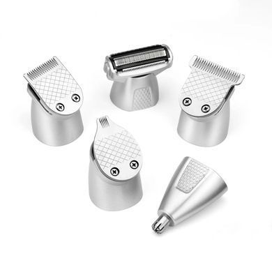 BaByliss Haircut kit Babyliss Lithium Power for beard, mustache, head, nose and body, battery, vibration motor, nozzles-10, steel, black MT812E фото