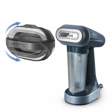 Tefal Steamer Tefal compact Pure Force, 1800W, 180ml, constant steam - 35g, ceramic soleplate, blue DT8755E0 фото