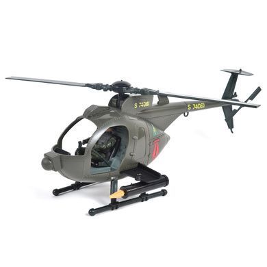 Игровой набор ELITE FORCE &mdash;МНОГОФУНКЦИОНАЛЬНЫЙ ВЕРТОЛЕТ MH-6 (вертолет, мотоцикл, фигурки, аксесс.) 101860 фото