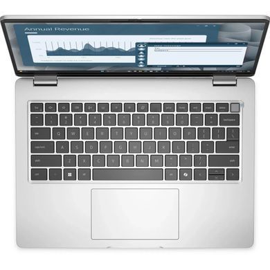Dell Ноутбук Dell Pro 14 14" FHD+ IPS AG, AMD R5-220, 16GB, F512GB, UMA, Win11P, сріблястий, US клавіатура BTO507PC14255UA_W11P фото