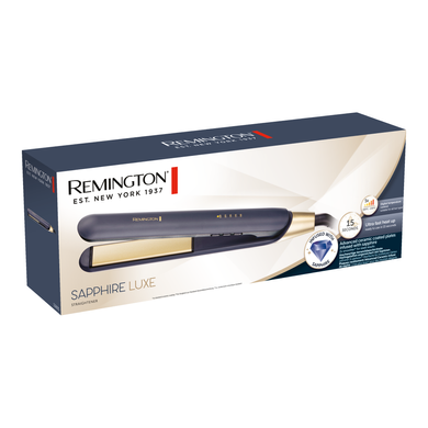 Remington Випрямляч Sapphire Luxe, 150-230С, чохол, кераміка, сапфіровий S5805 фото