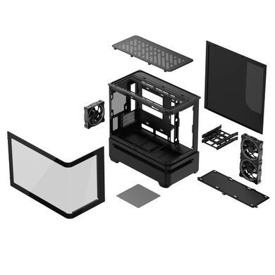 ASUS Корпус Prime AP202 Tempered Glas ARGB, без БЖ, 2xUSB3.2, 1xUSB Type-C, Tempered Glass side, mATX, чорний 90DC00P0-B19000 90DC00P0-B19000 фото