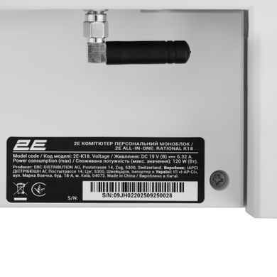 2E ПК Моноблок 2E Rational K18 23.8" FHD IPS Intel i5-12400, 16Gb, F512GB, UMA, H610, K18.610, 150W, FreeDos, белый 2E-K18.61 фото