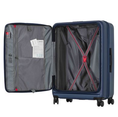 Wenger Валіза Wenger Skyon Hardside Large, велика, полікарбонат, TSA, 4 колеса, розширення, темно-синій 653568 фото