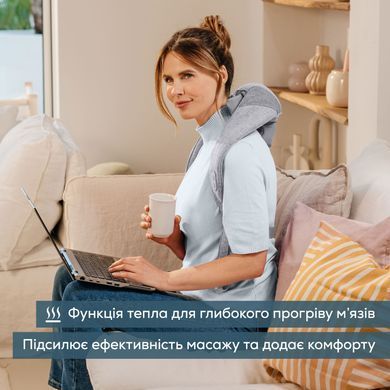 Beurer Масажер для тела, литий-ионный аккум., сменный чехол, вес - 1,159кг, серый MG_154 фото