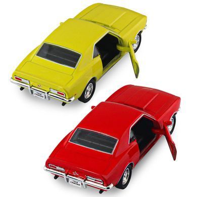 Автомодель - CHEVROLET CAMARO Z28 1968 (червоний, жовтий) 250384W фото