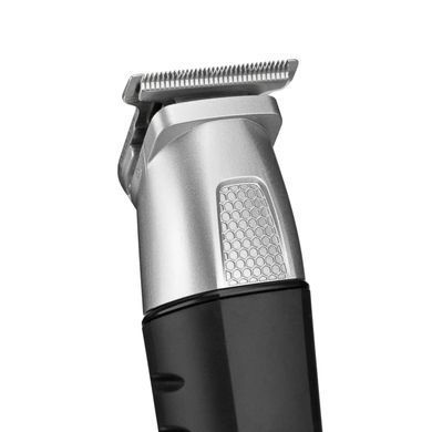 BaByliss Haircut kit Babyliss Lithium Power for beard, mustache, head, nose and body, battery, vibration motor, nozzles-10, steel, black MT812E фото