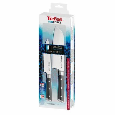 Tefal Набор ножей Ice Force, 2шт, нержавеющая сталь, пластик, черный K232S224 фото