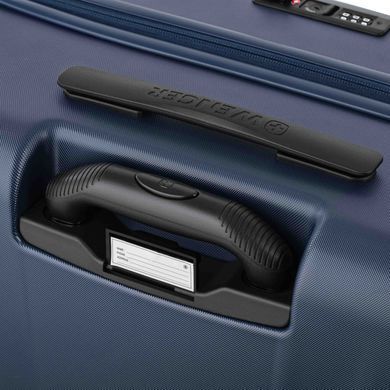 Wenger Валіза Wenger Skyon Hardside Large, велика, полікарбонат, TSA, 4 колеса, розширення, темно-синій 653568 фото