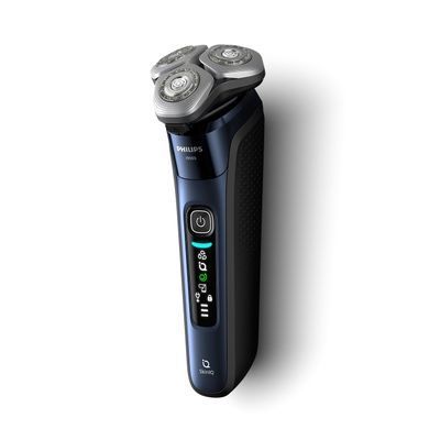 Philips Бритва електр. Series i9000 Prestige SkinIQ роторная, бритв.головок-3, Li-Ion, сух.+влажн., индикат. заряда, тверд. чехол, синий X9003/30 фото